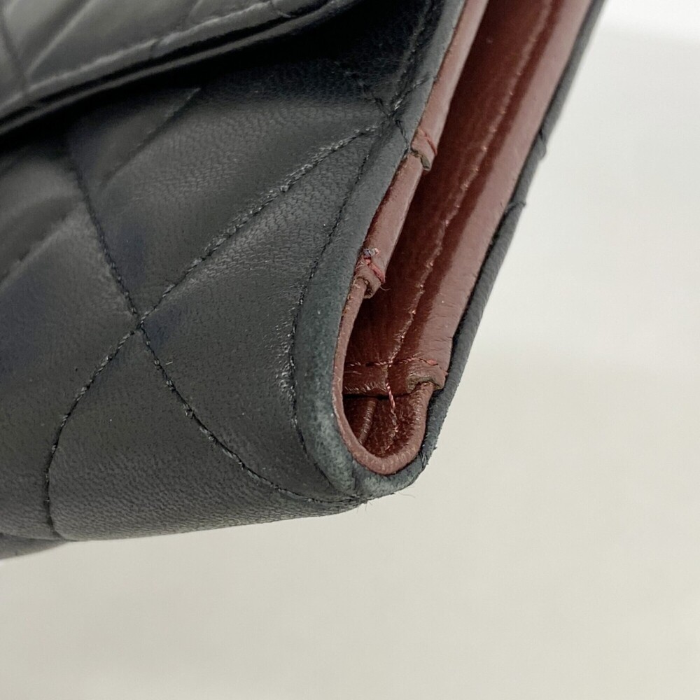 CHANEL Black Lambskin Leather Wallet - Picture 5 of 9